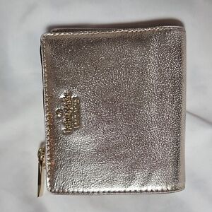 Kate Spade Rose Metallic Bi-Fold Wallet